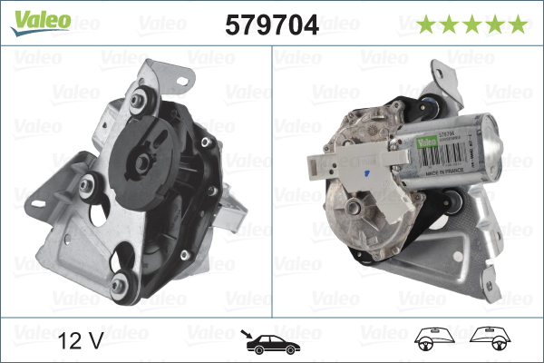 VALEO Viskermotor 579704 bag for PEUGEOT