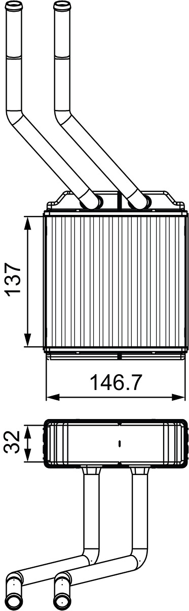 VALEO Varmeelement, kabinevarme 811520 for FORD