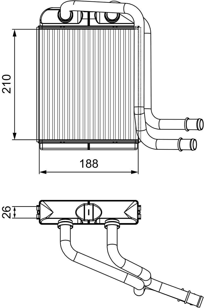 VALEO Varmeelement, kabinevarme 811524 for VW