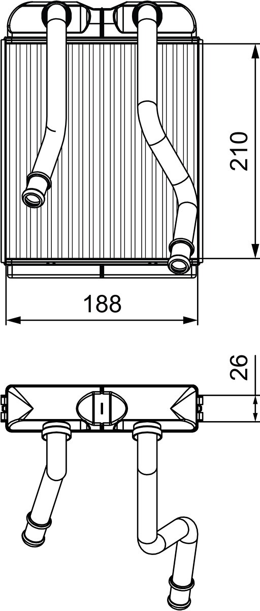 VALEO Varmeelement, kabinevarme 811532 for VW PORSCHE