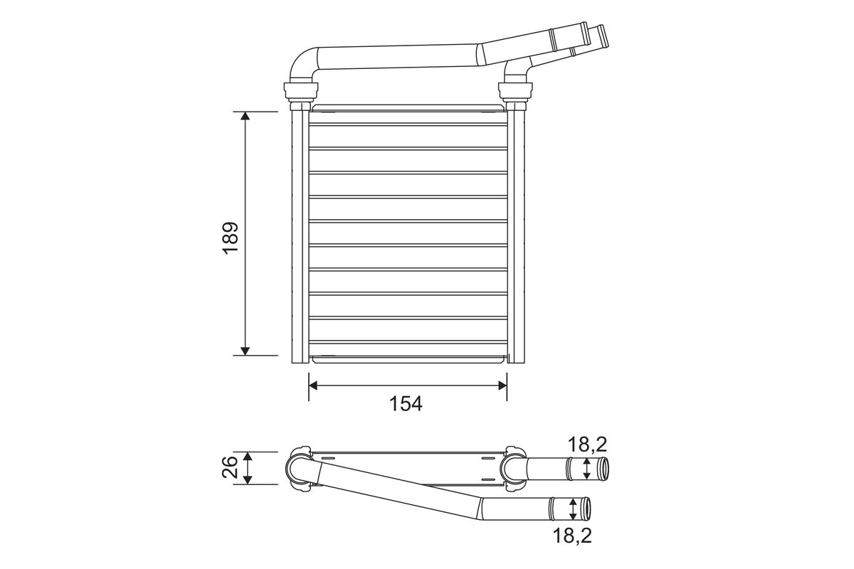 VALEO Varmeelement, kabinevarme 811626 for LEXUS TOYOTA (FAW)