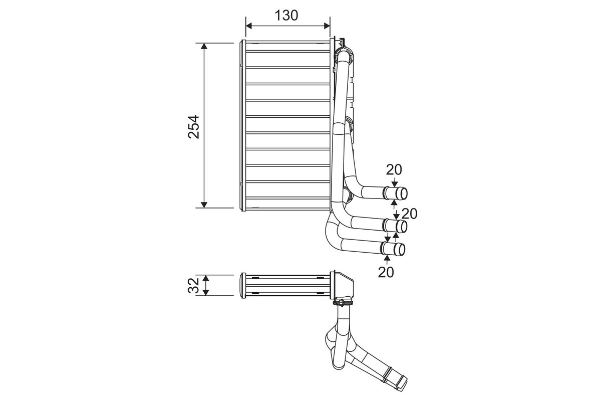 VALEO Varmeelement, kabinevarme 811651 for BMW