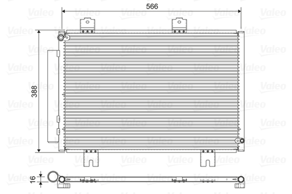 VALEO Kondensor, klimaanlæg 822594 for HONDA