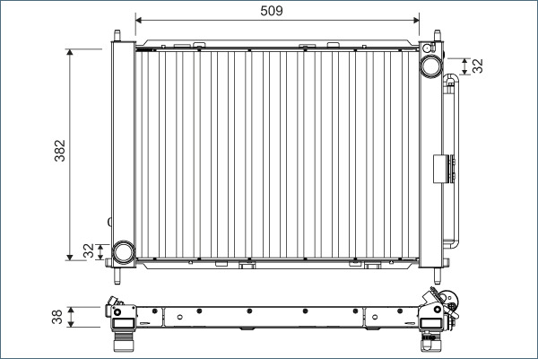 VALEO Kølemodul 822675 for RENAULT