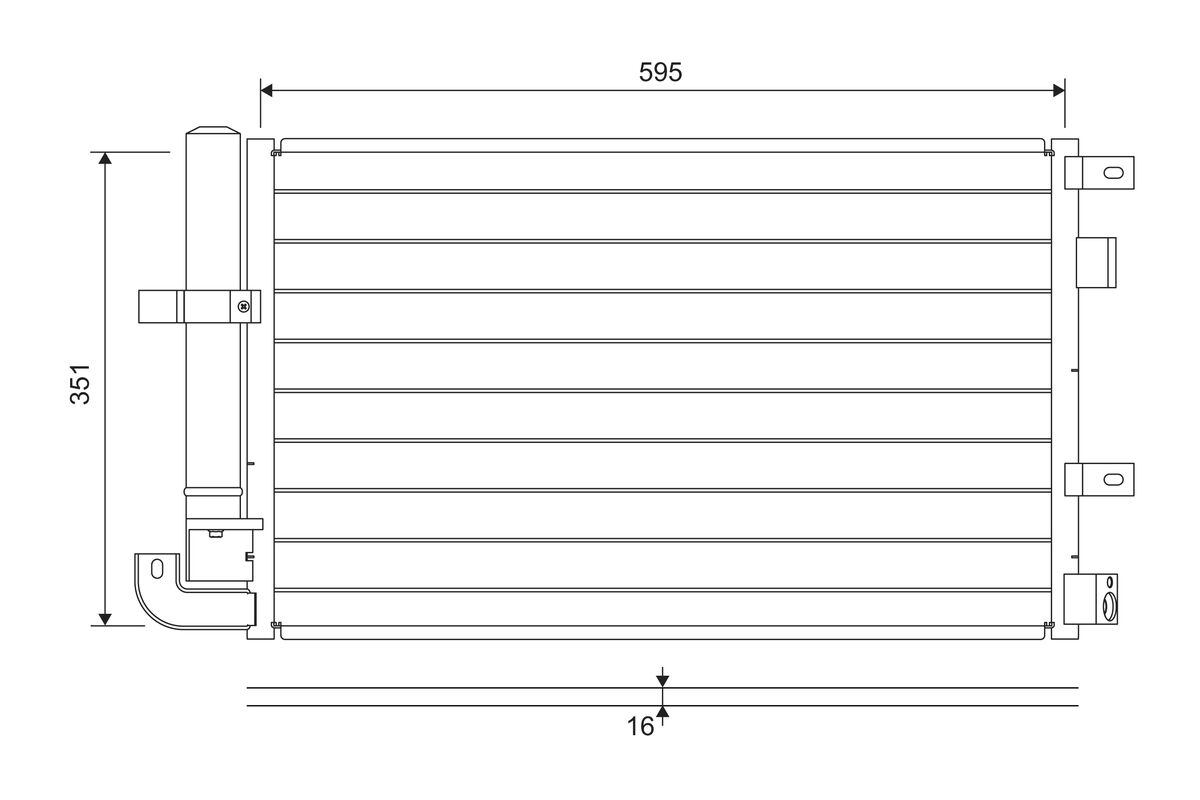 VALEO Kondensor, klimaanlæg 822694 for JAGUAR