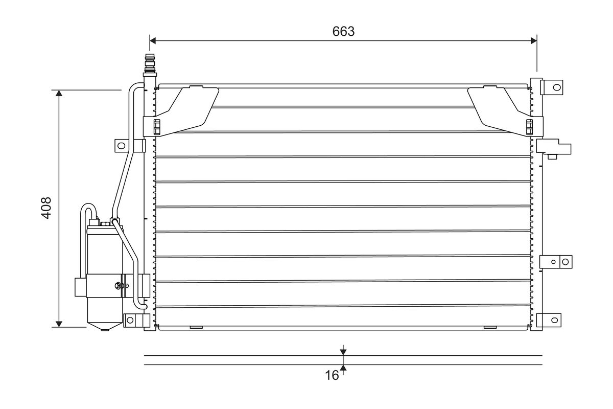 VALEO Kondensor, klimaanlæg 822746 for VOLVO