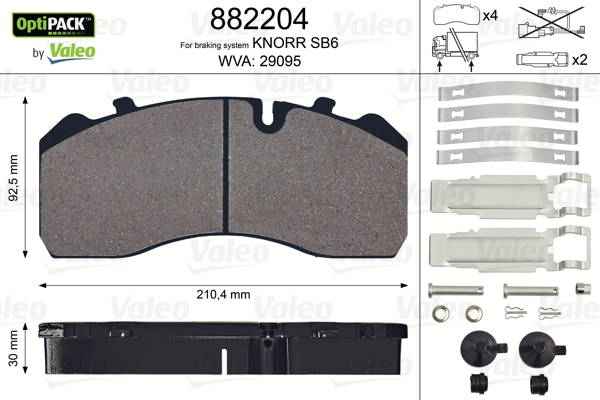 VALEO 882204 bagaksel for MERCEDES-BENZ MAN