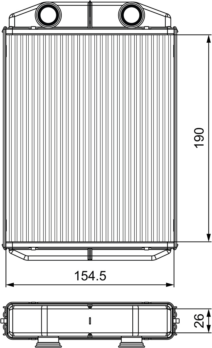VALEO Varmeelement, kabinevarme 811553 for DACIA