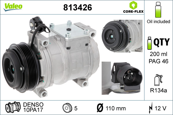VALEO Kompressor, klimaanlæg 813426 for BMW