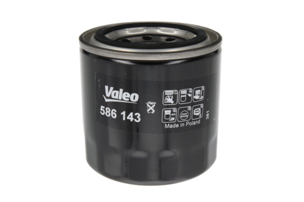 VALEO Oliefilter 586143 Påskruet 75mm M20x1.5 for KIA