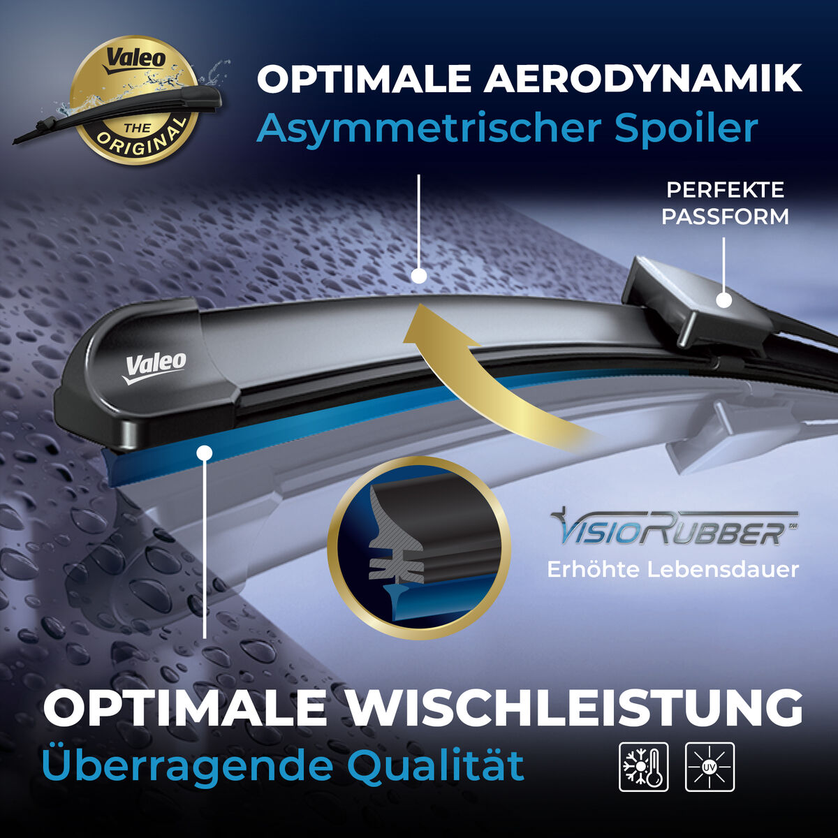 VALEO Viskerblad 577996 foran for NISSAN