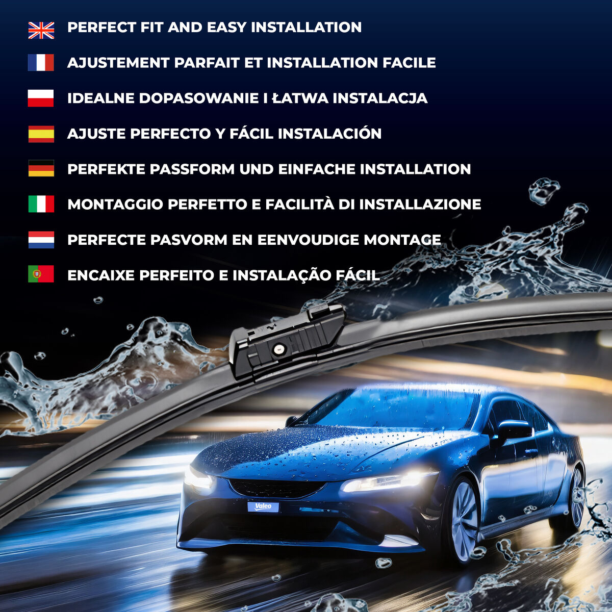 VALEO Viskerblad 577834 foran for CUPRA VW AUDI NISSAN SKODA