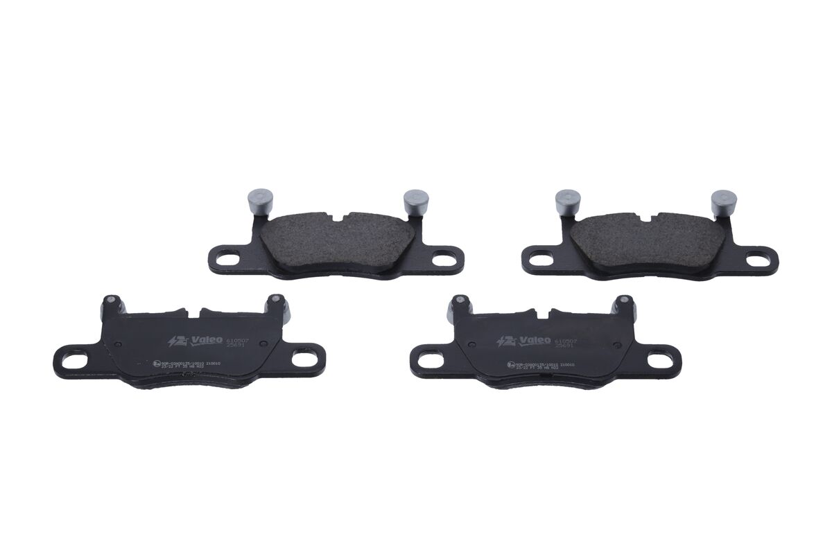 VALEO Bremseklodser 610507 bagaksel for PORSCHE