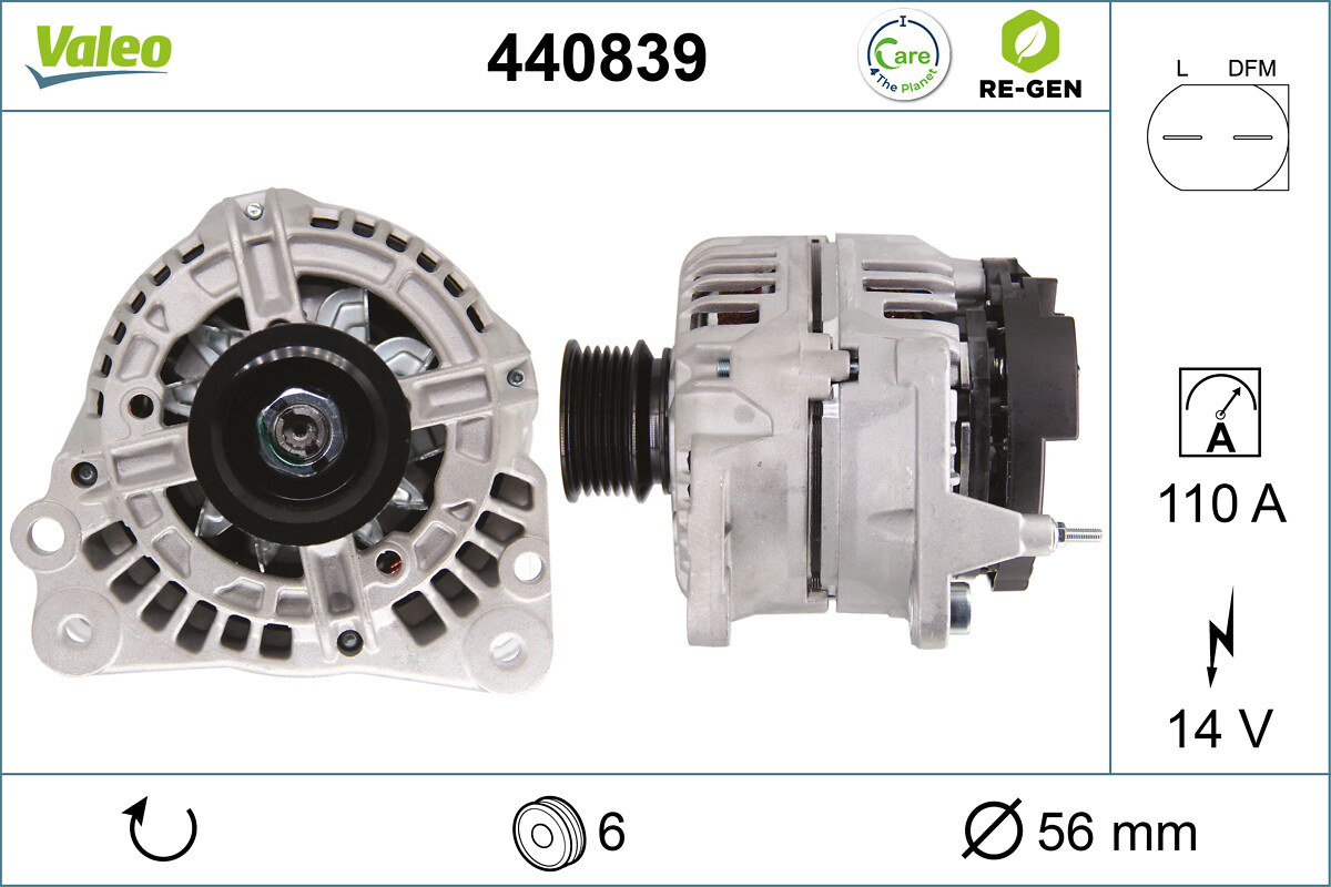 VALEO Generator 440839 for VW