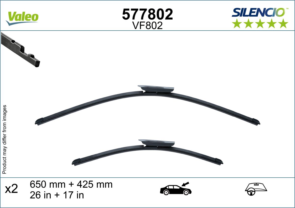 VALEO Viskerblad 577802 foran for BMW