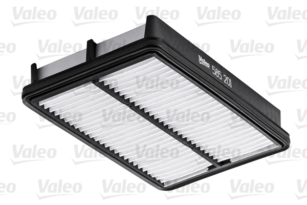 VALEO Luftfilter 585201 Filterindsats length_mm_203|Længde [mm]|253 width_mm_206|Bredde [mm]|176 height_mm_209|Højde [mm]|44 weight_kg_212|Vægt [kg]|0