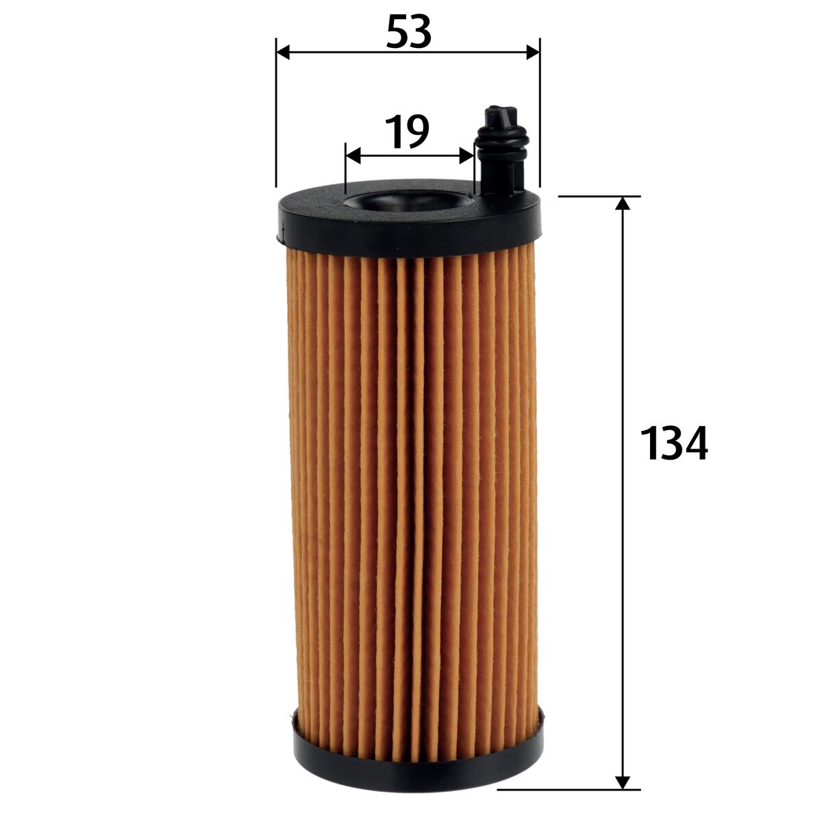 VALEO Oliefilter 586664 Filterindsats height_mm_209|Højde [mm]|134 outer_diameter_mm_497|Yderdiameter [mm]|53 inner_diameter_mm_496|Indvendig diameter