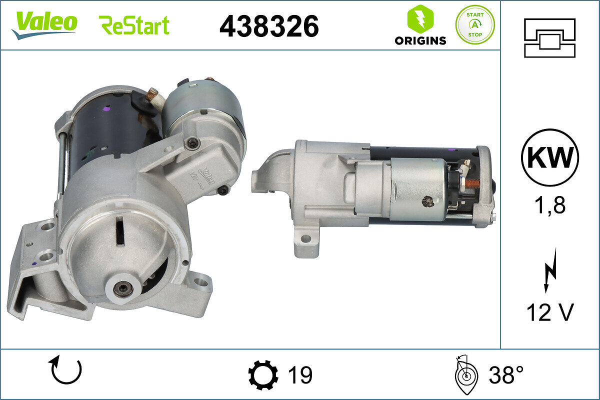 VALEO Starter 438326 for BMW BMW (BRILLIANCE)