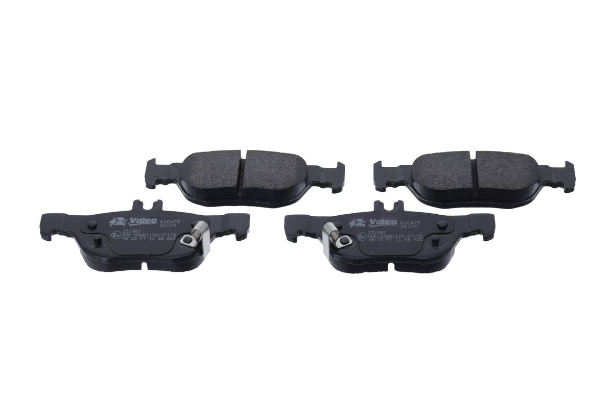 VALEO Bremseklodser 610475 bagaksel for MAZDA (CHANGAN) MAZDA