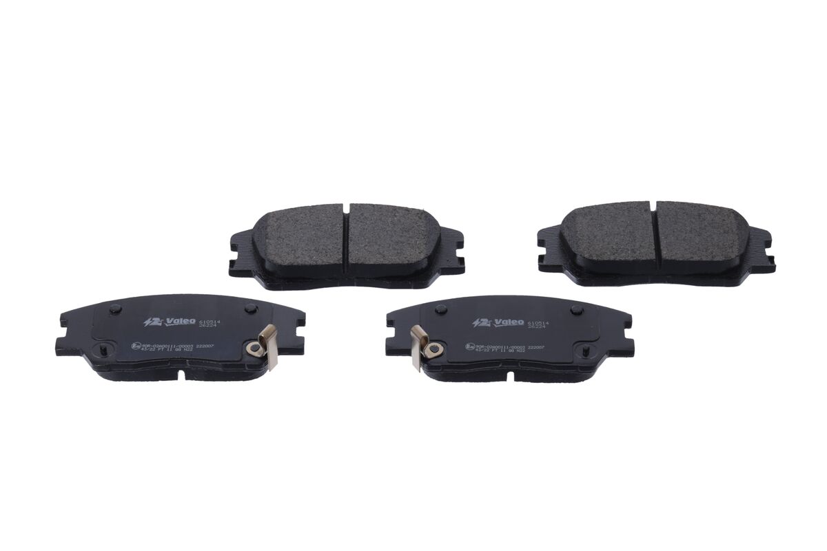 VALEO Bremseklodser 610514 foraksel for KIA
