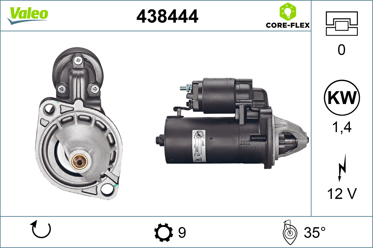 VALEO Starter 438444 for AUDI VW