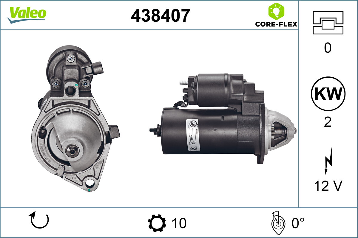 VALEO Starter 438407 for OPEL SAAB VAUXHALL