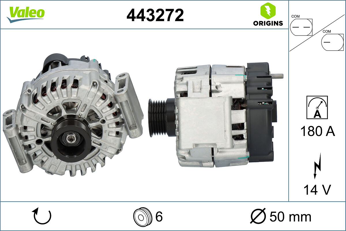 VALEO Generator 443272 for MERCEDES-BENZ MERCEDES-BENZ (BBDC)