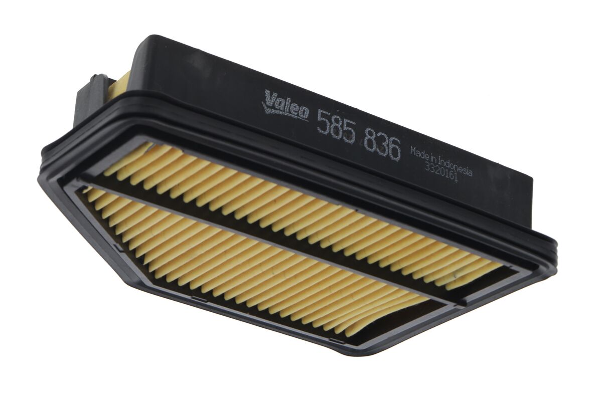 VALEO Luftfilter 585836 Filterindsats length_mm_203|Længde [mm]|224 width_mm_206|Bredde [mm]|197 height_mm_209|Højde [mm]|41 weight_kg_212|Vægt [kg]|0