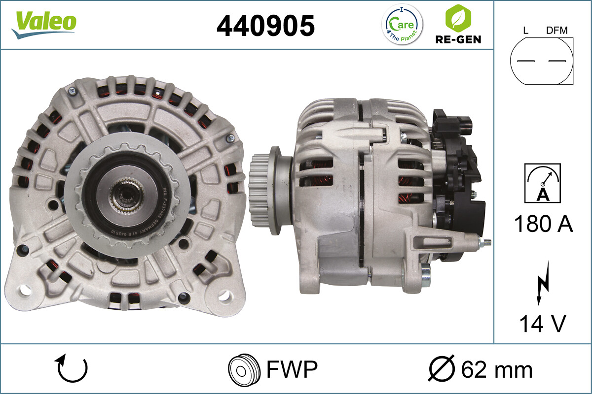 VALEO Generator 440905 for VW