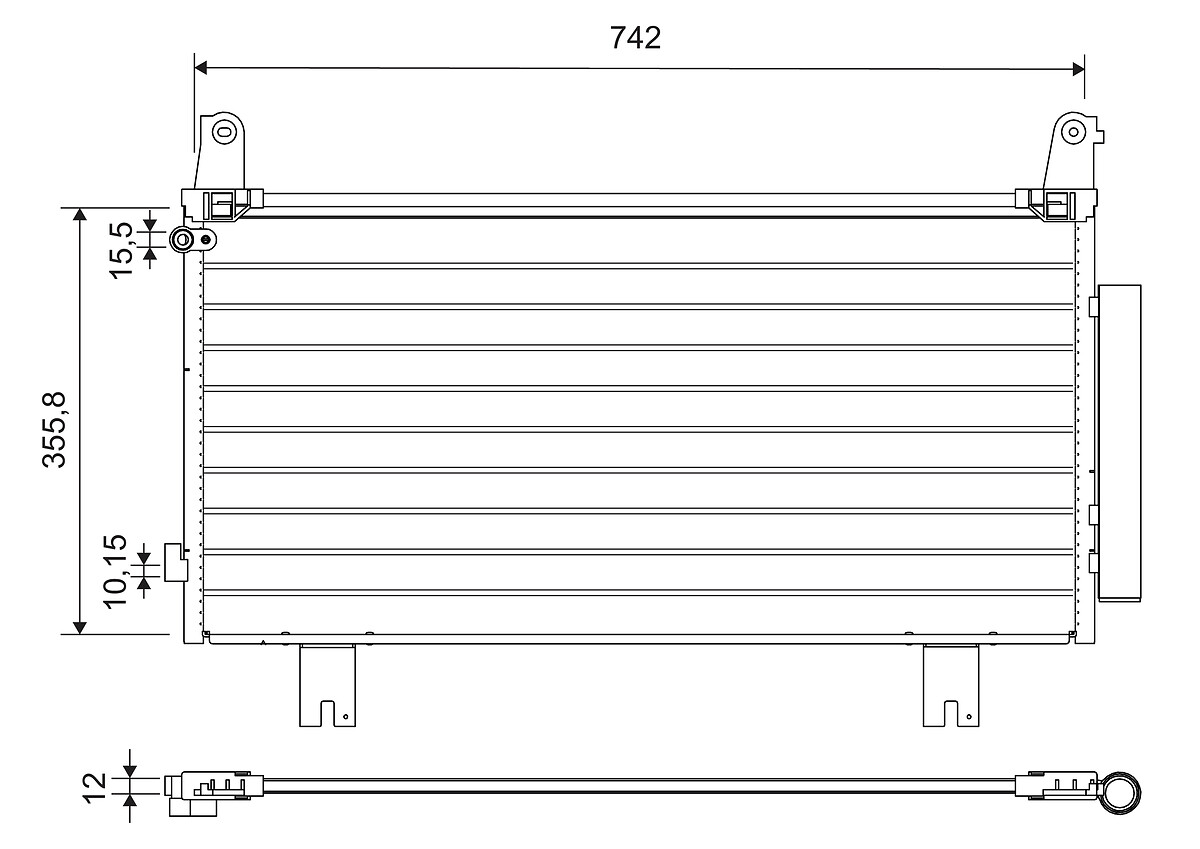 VALEO Kondensor, klimaanlæg 822634 for HONDA (GAC)