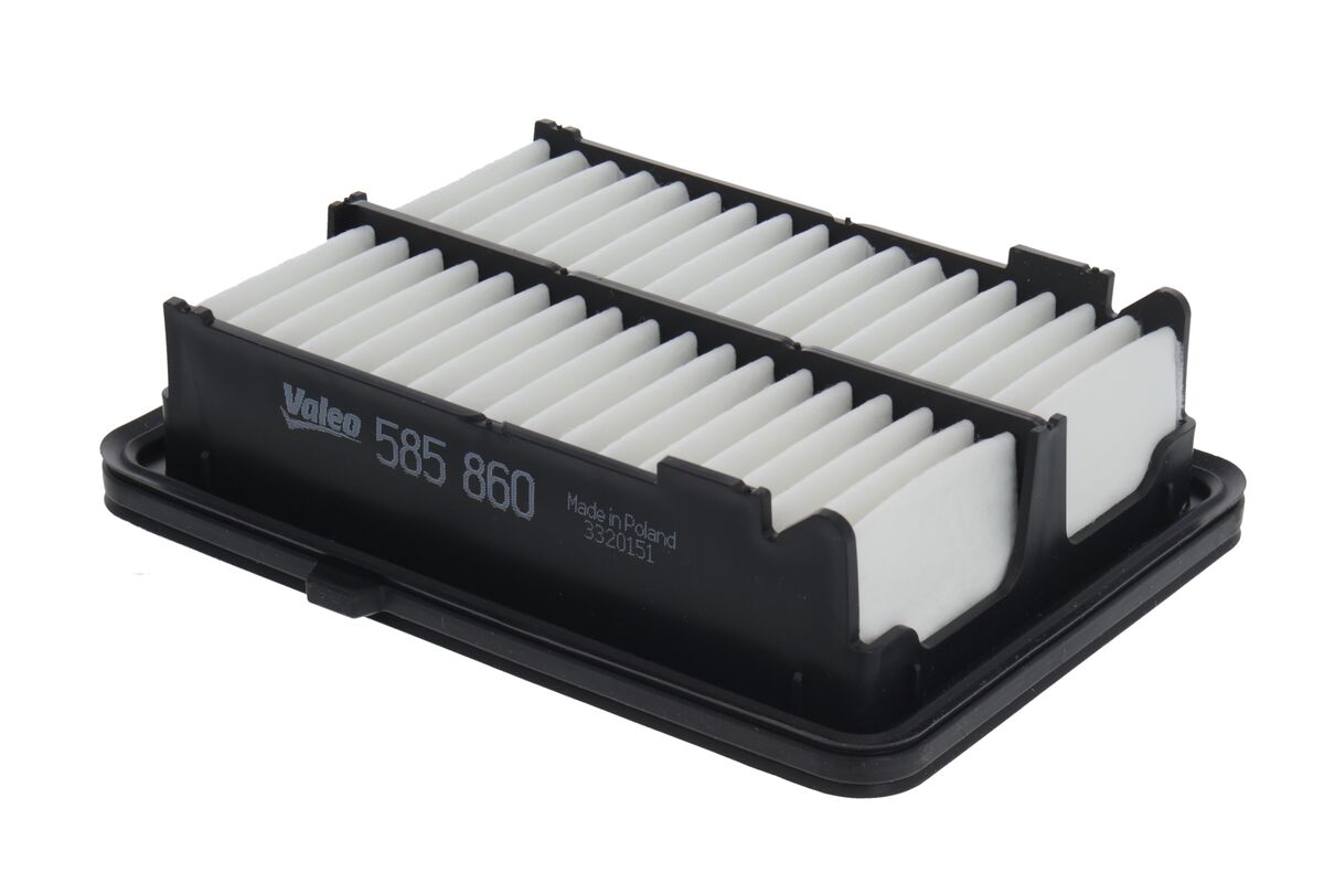 VALEO Luftfilter 585860 Filterindsats length_mm_203|Længde [mm]|197 width_mm_206|Bredde [mm]|141 height_mm_209|Højde [mm]|50 weight_kg_212|Vægt [kg]|0