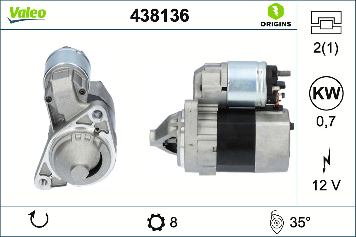 VALEO Starter 438136 for NISSAN