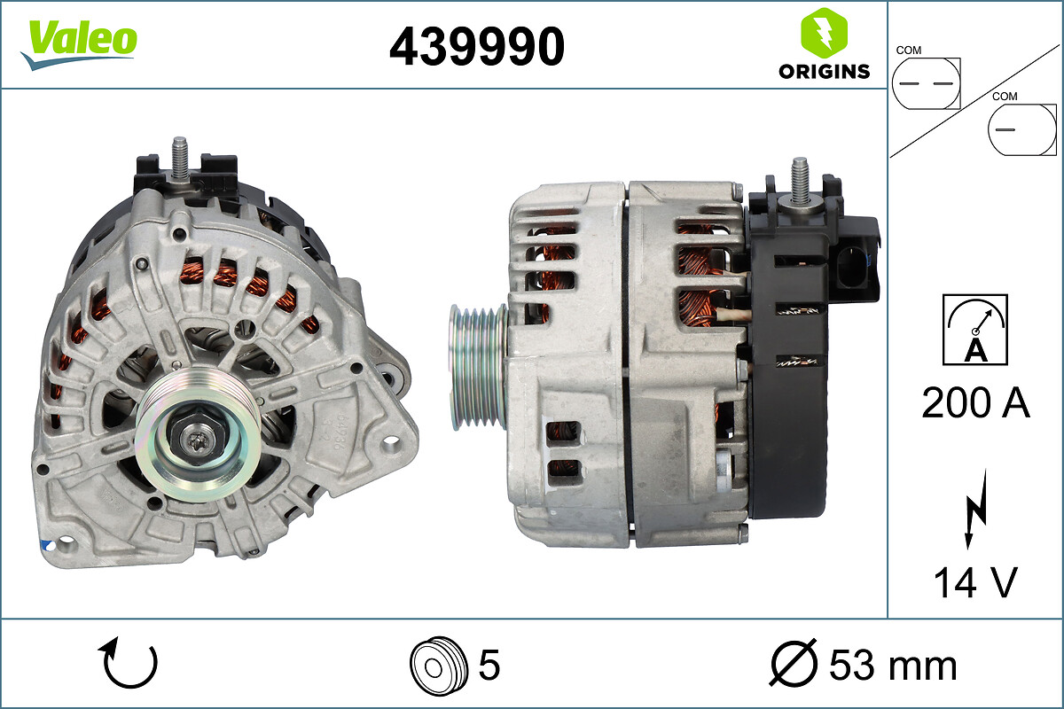 VALEO Generator 439990 for MERCEDES-BENZ