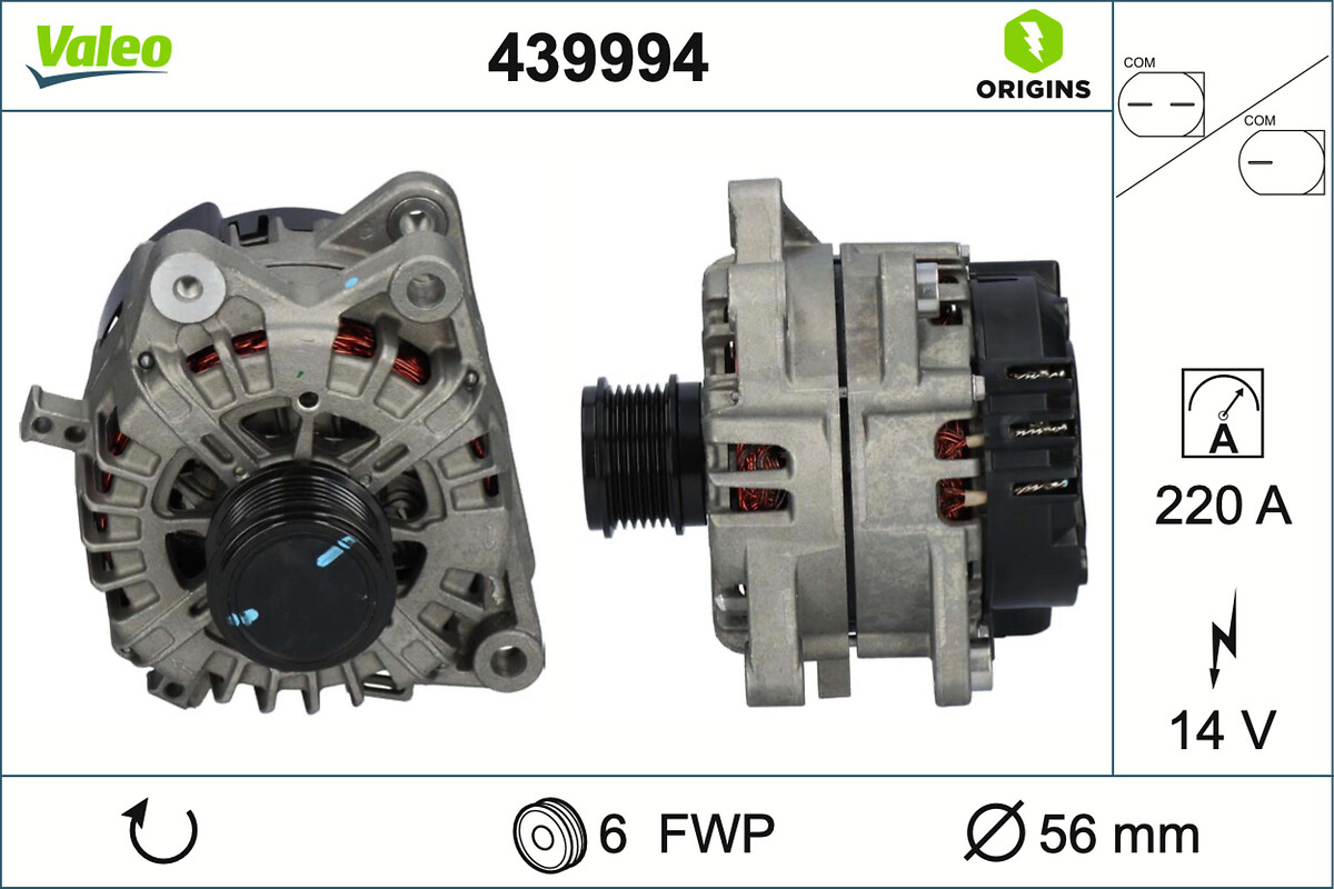 VALEO Generator 439994 for FORD