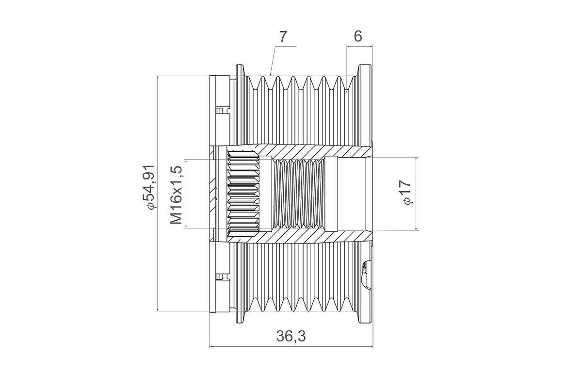 VALEO Generator friløbskobling 588446 for NISSAN RENAULT