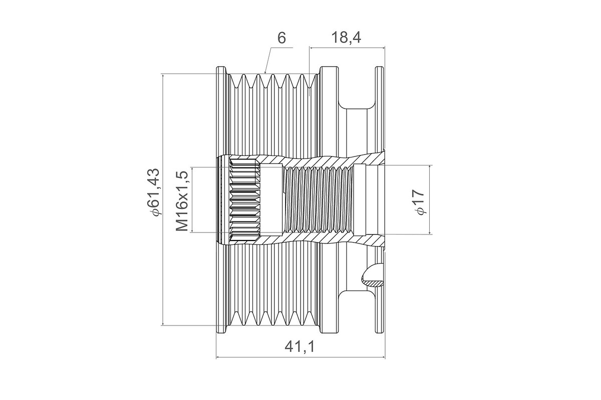 VALEO Generator friløbskobling 588437 for OPEL VAUXHALL FIAT