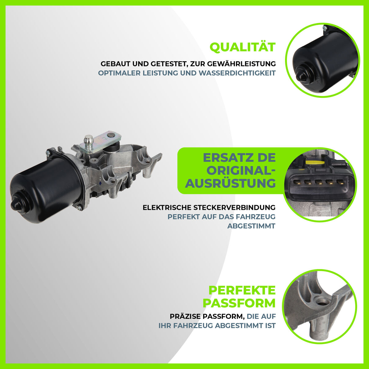 VALEO Viskermotor 582757 foran for DACIA