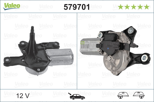 VALEO Viskermotor 579701 bag for OPEL VAUXHALL