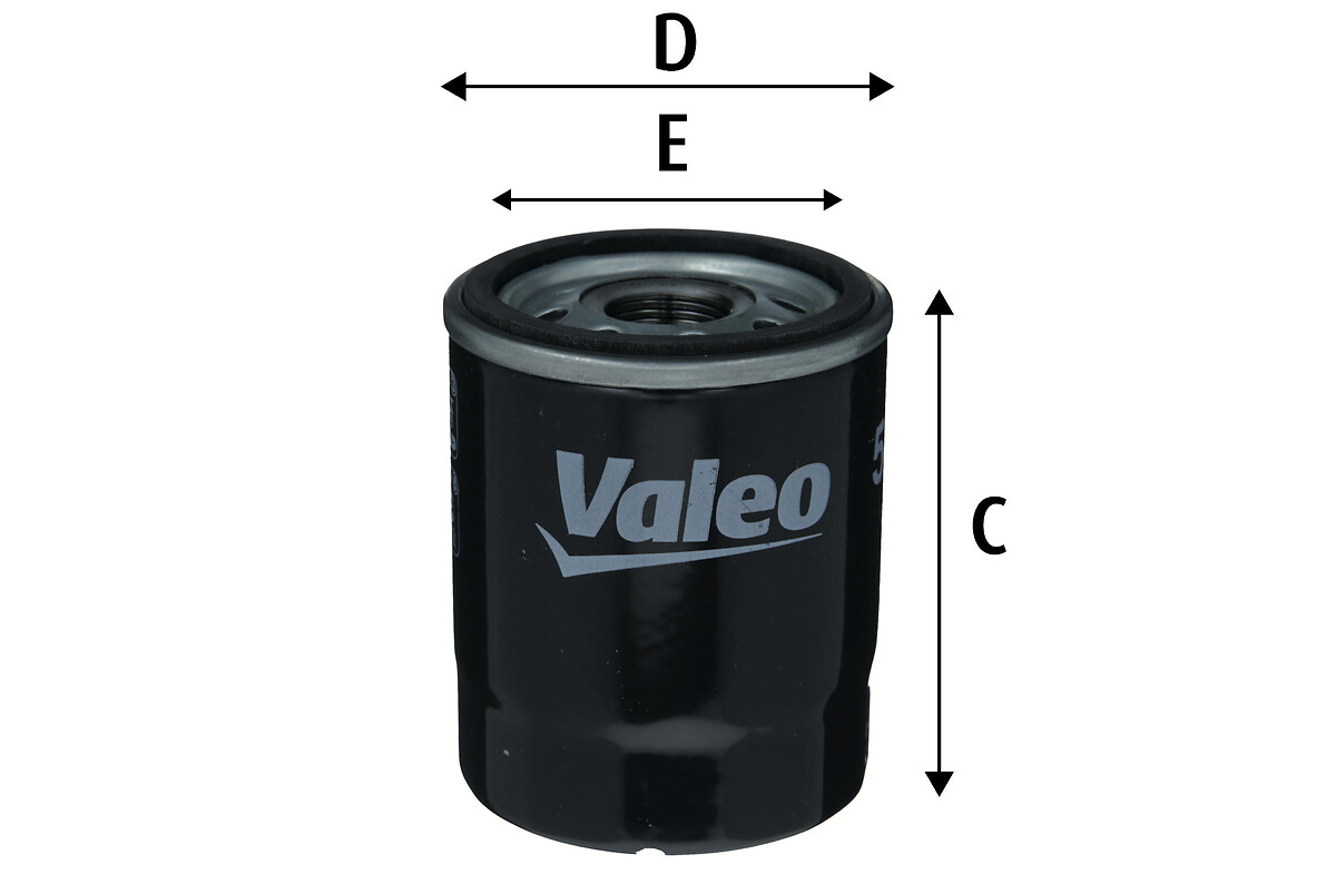 VALEO Oliefilter 586153 Påskruet 85mm M20x1.5 for SMART MITSUBISHI