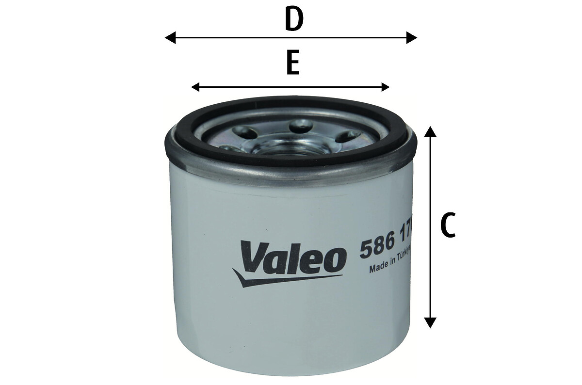 VALEO Oliefilter 586170 Påskruet 66mm M20x1.5 for MAZDA SUBARU NISSAN KIA HYUNDAI HONDA MITSUBISHI RENAULT INFINITI DACIA TOYOTA