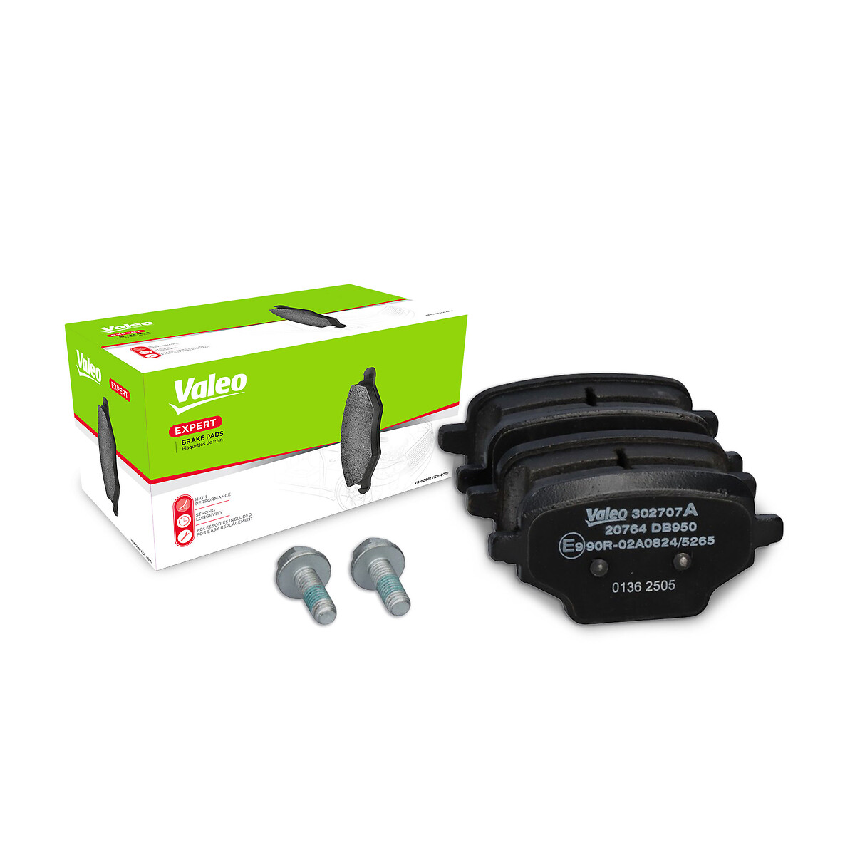 VALEO Bremseklodser 302707a bagaksel for VAUXHALL FIAT TOYOTA
