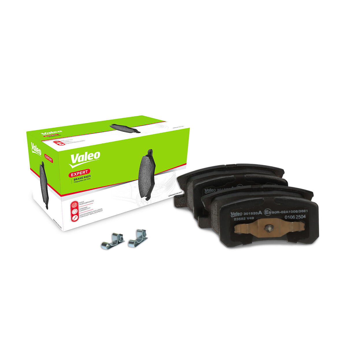 VALEO Bremseklodser 301520A bagaksel for PEUGEOT CITROËN JEEP CHRYSLER LANCIA MITSUBISHI (GAC) MITSUBISHI CHANGFENG