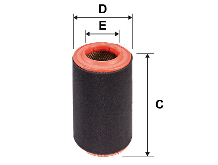VALEO Luftfilter 585695 Filterindsats height_mm_209|Højde [mm]|303 outer_diameter_mm_497|Yderdiameter [mm]|170 inner_diameter_mm_496|Indvendig diamete