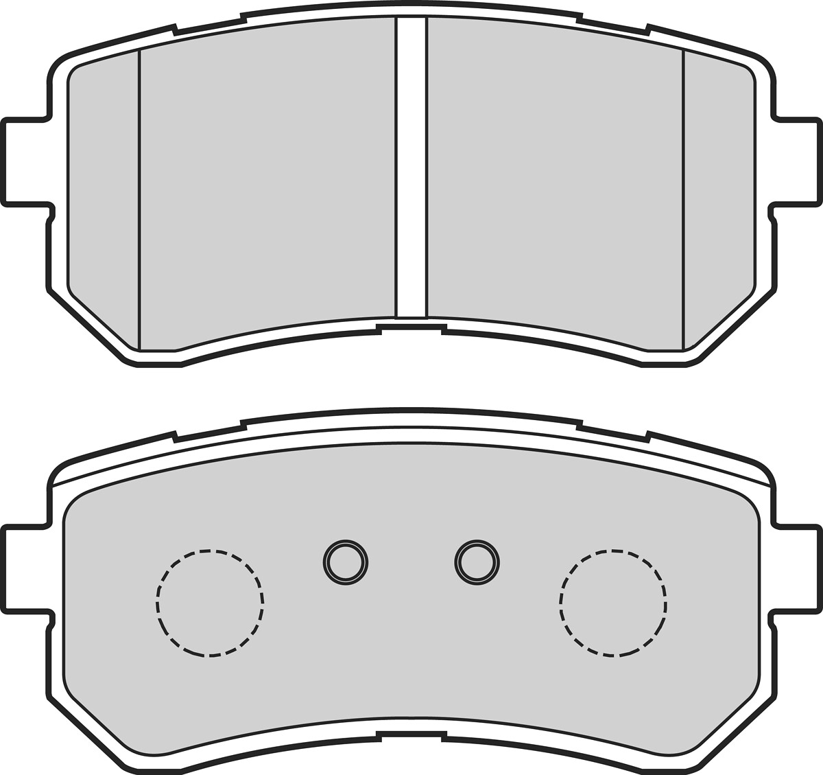 VALEO Bremseklodser 302726 bagaksel for HYUNDAI