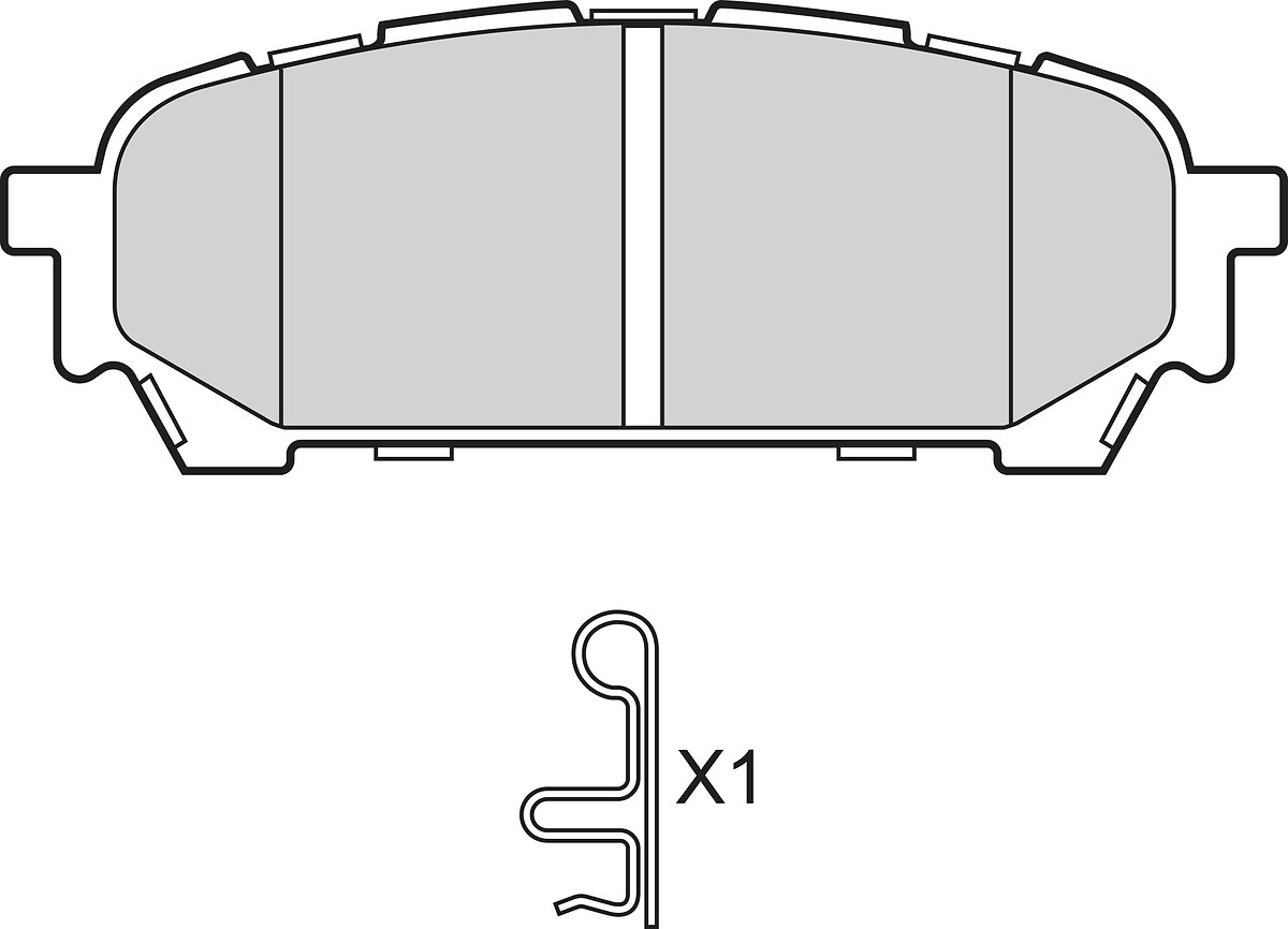 VALEO Bremseklodser 302789 bagaksel for SAAB SUBARU