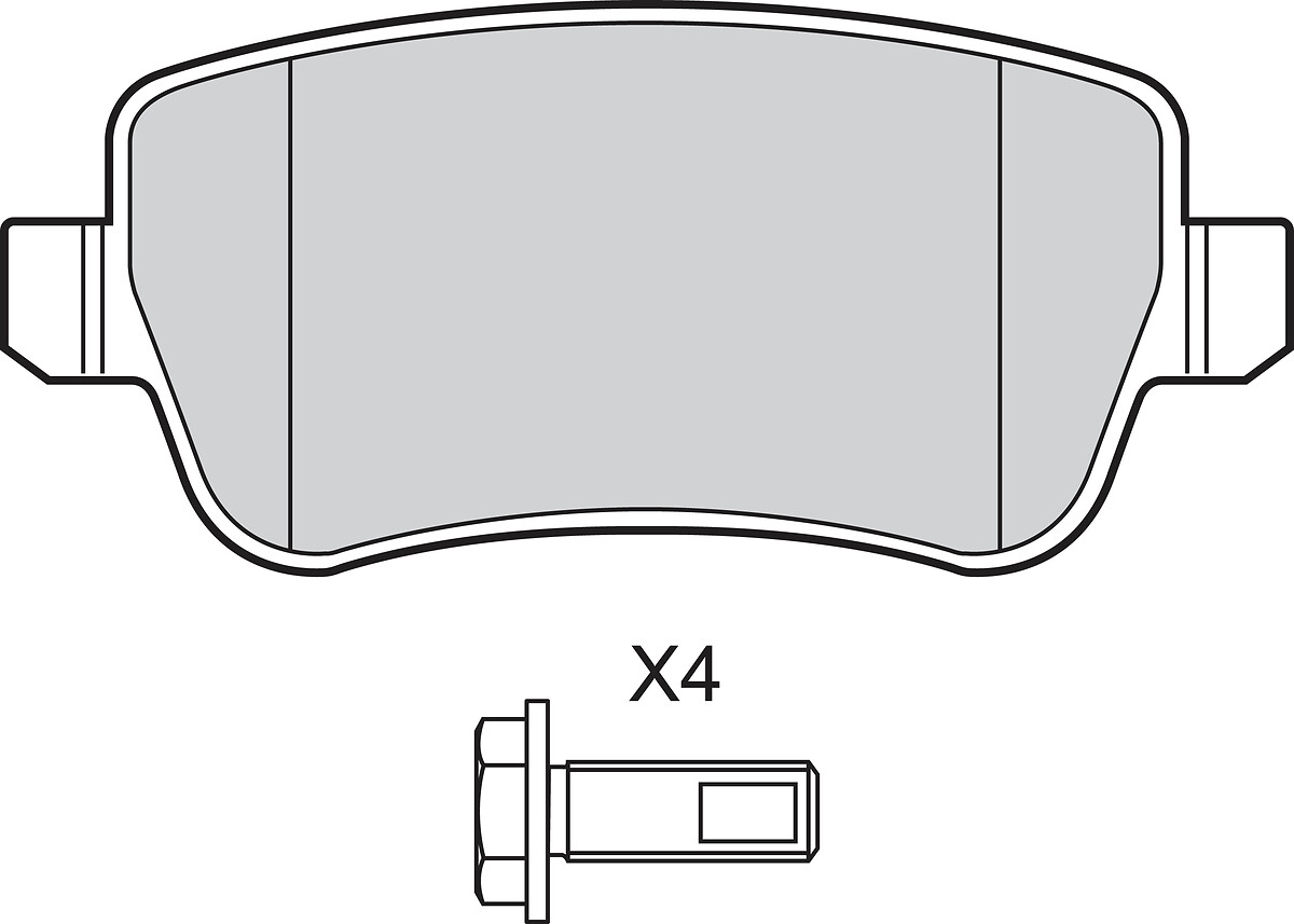 VALEO Bremseklodser 302816 bagaksel for KAWEI AUTO FIAT