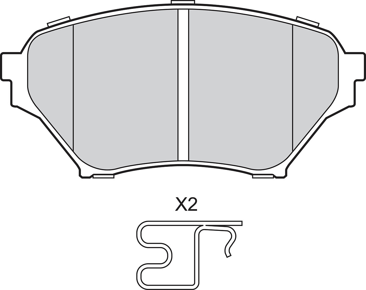 VALEO Bremseklodser 302827 foraksel for MAZDA