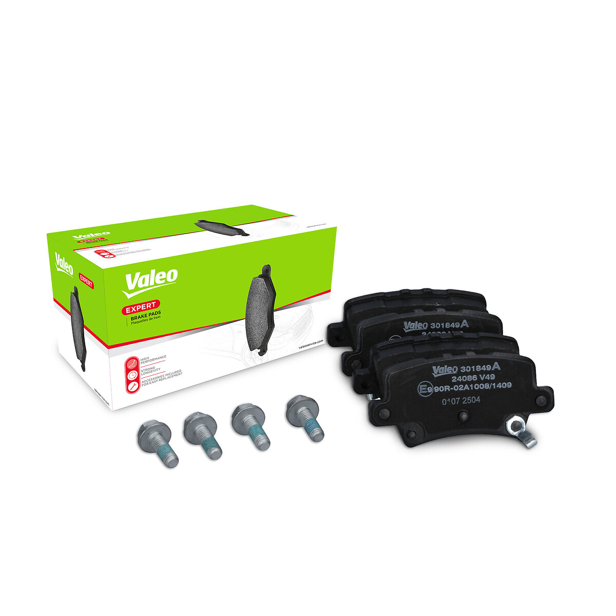 VALEO Bremseklodser 301849a bagaksel for HONDA