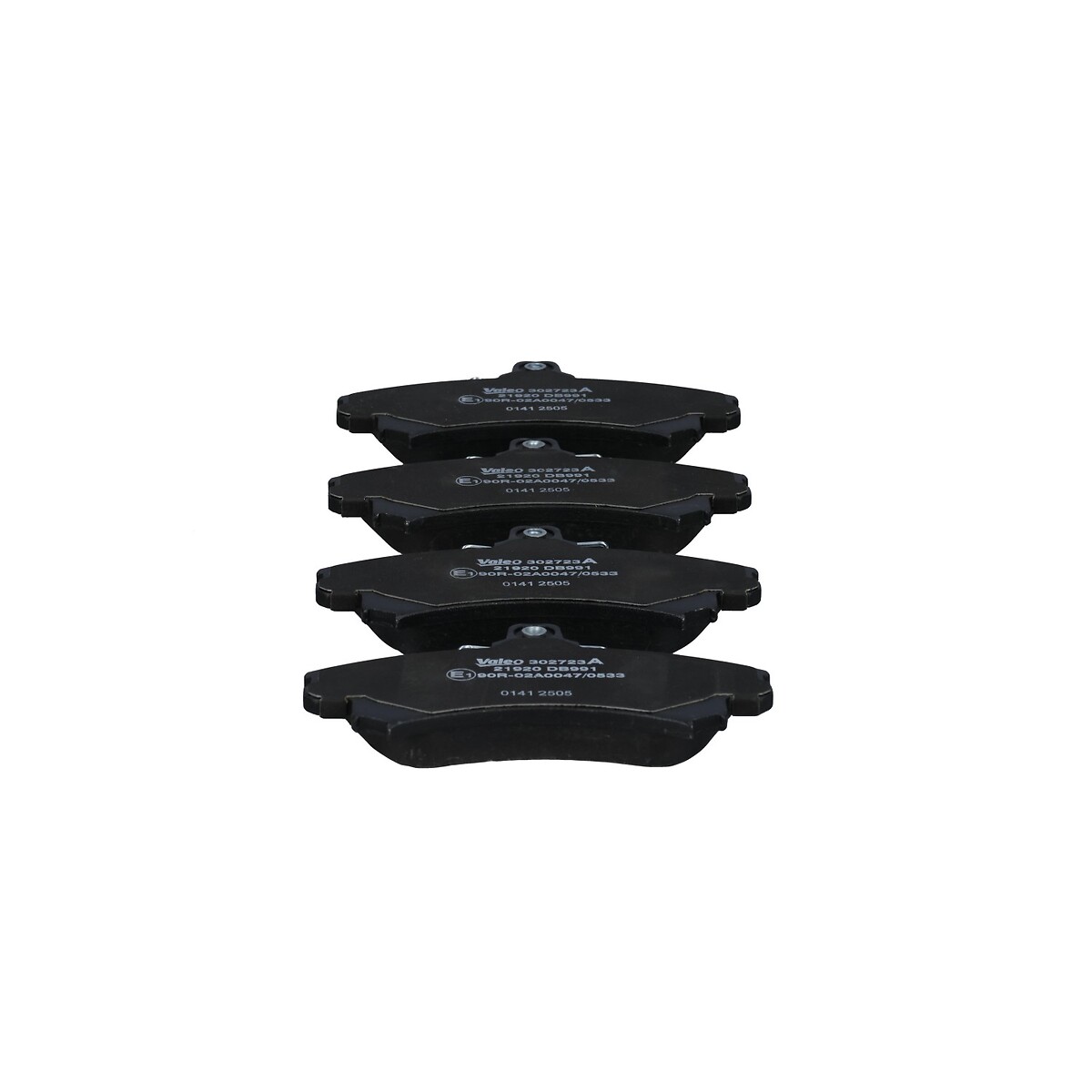 VALEO Bremseklodser 302723a foraksel for MITSUBISHI SMART