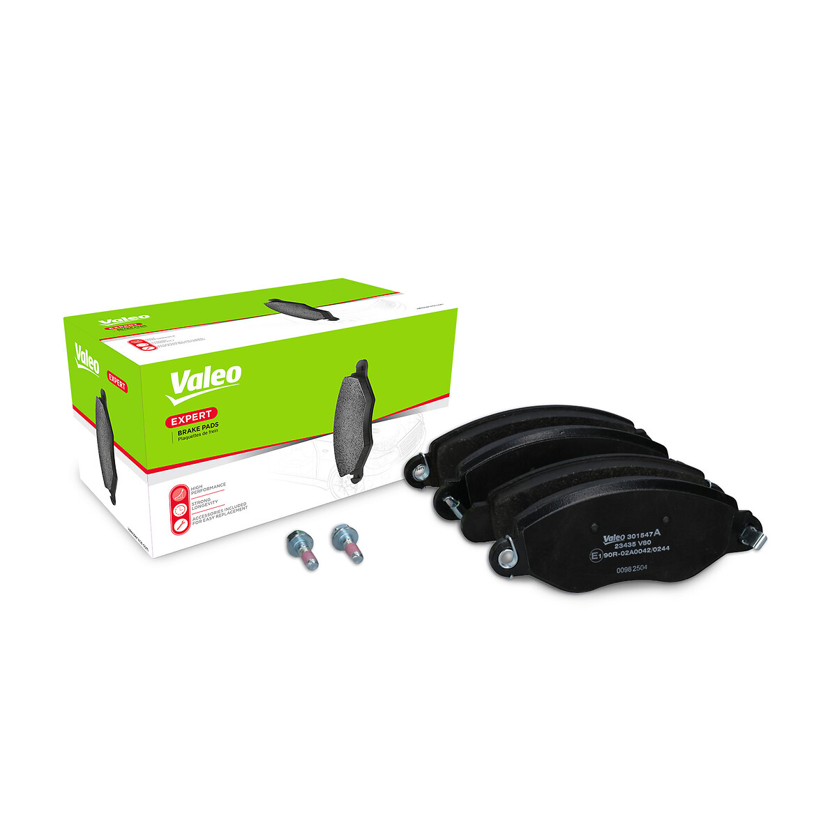 VALEO Bremseklodser 301547a foraksel for FORD